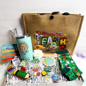 Teacher Appreciation Gift Set with Tote and Tumbler